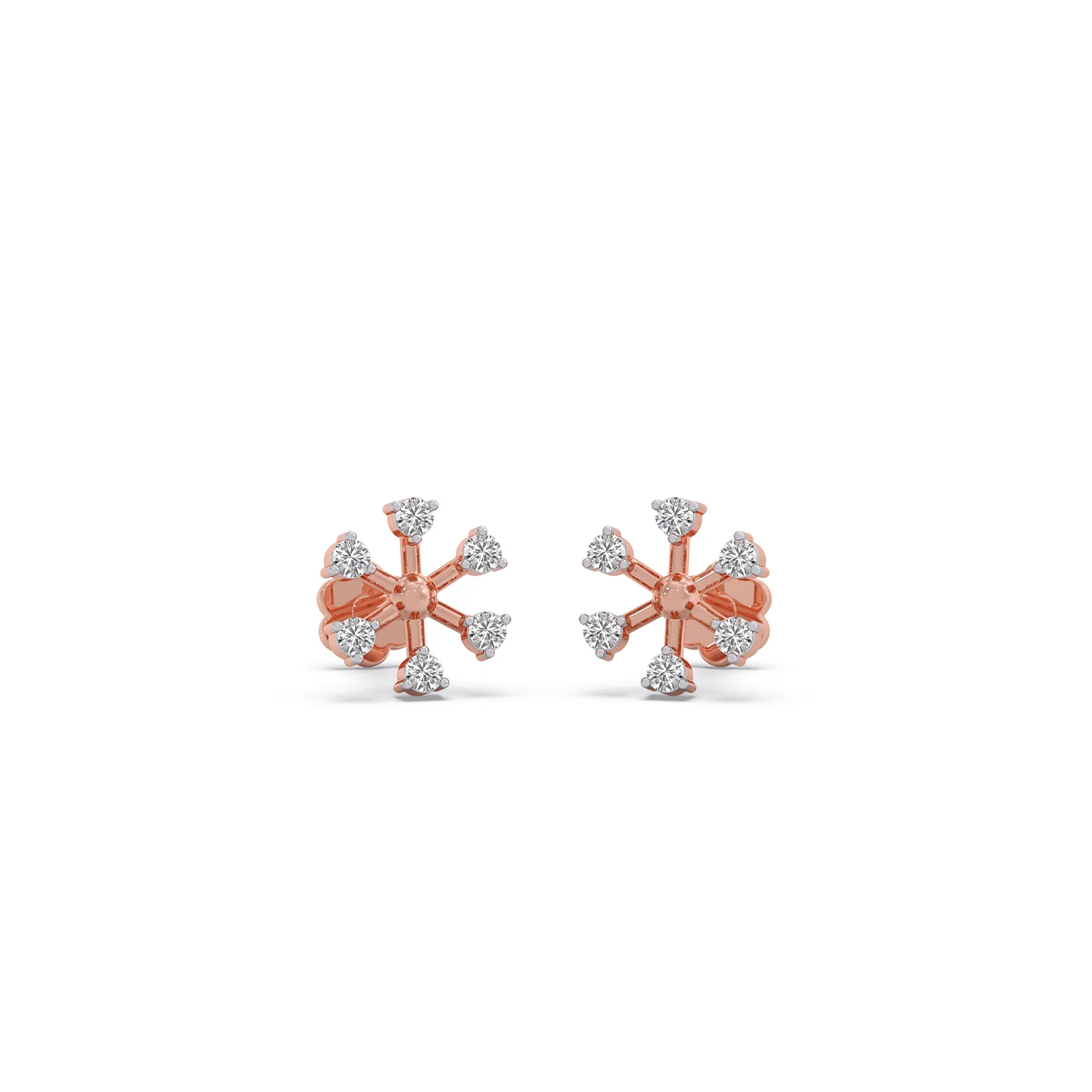Classic Solitaire Diamond Stud Earrings