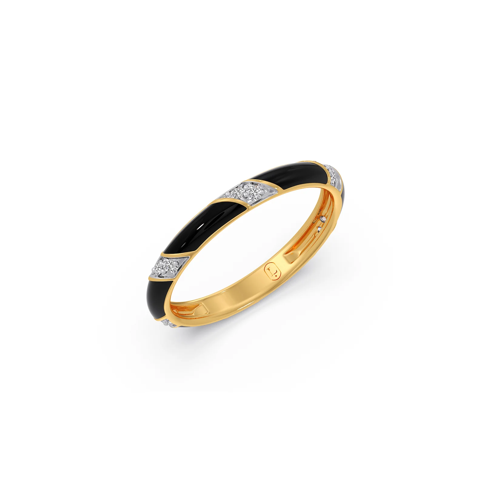 0.15Ct Half Eternity Round Diamond Band — alternate view